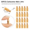 40PCS Carburetor Main Jet Slow Pilot Jet Kit, Include 30pcs