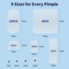Large Pimple Patches for Face，9 Sizes XL Acne Patches，Big Hydrocolloid