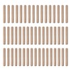 50PCS Cabinet and Furniture Dowel Pins, Hardwood Grooved Fluted Dowels