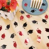 Vofrise Black Red Graduation Confetti 2025 Congrats Grad Caps Confetti