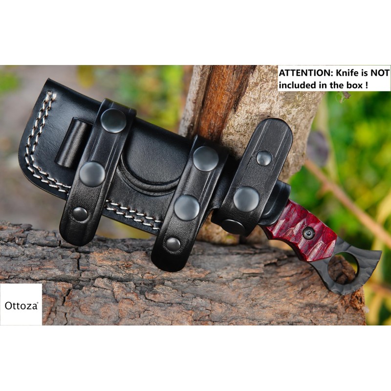 Ottoza Leather Knife Sheaths for Fixed Blade Knives, Small Knife