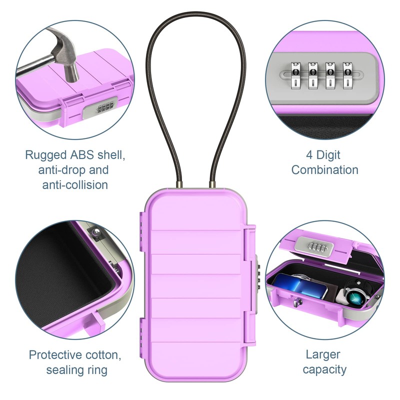 Portable Safe, Ankilo Security Box with Payment Code, Waterproof Anti-Theft