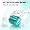 2 PCS Dermaroller 0.25 mm Titanio, Rodillo Facial para Barba