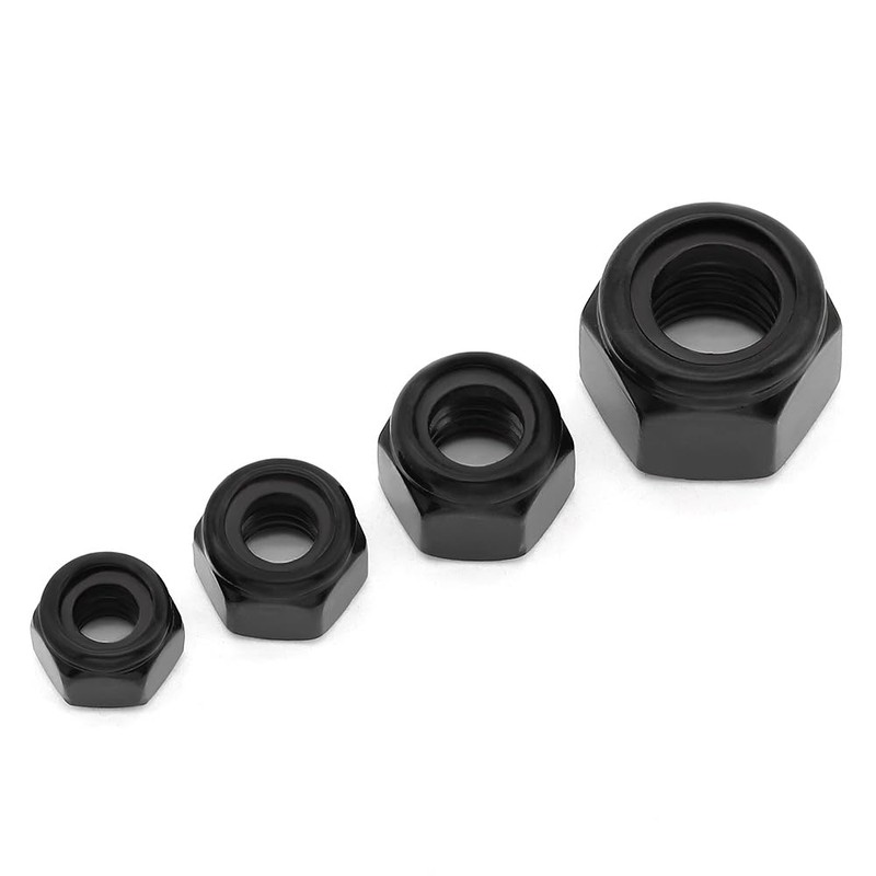 RoyceMart 5/16-18 (12 Pack) Stainless Steel Hex Locknuts, Nylon Insert