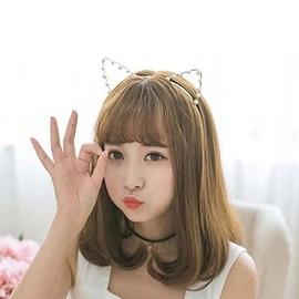 Short Hair Wig Student Wig Teenage Wig (KYR-W0EBFDF) Mine - Milk Brown Net / 단발가발 학생가발 10대가발 (KYR-W0EBFDF) 마인 -밀크브라운망X