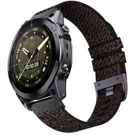 BANSO for Garmin Fenix 5X/6X/7X/8 51mm Watch Band, 26mm Quickfit Watch Bands for Garmin Fenix 7X Pro Sapphire Solar/6X Pro/5X Plus Band, for Garmin Fenix 3, Tactix Delta