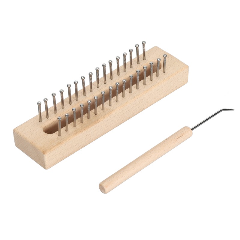 Wooden Knitting Loom with Loom Hook Wooden Knitting Loom Set