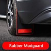 2Pcs Car Mud Guard Black Sport Style Universal Flashing Guard