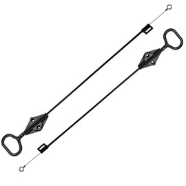 Replacement of D-ring handle for recliner cable, compatible with lazy handle parachute recliner release cable, 22 inch O-shaped tilt handle cable, sofa recliner repair and replacement (2 pieces)