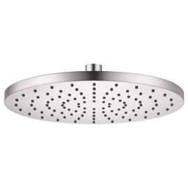 AONEON Rainfall Shower Head 10 Inch Overhead Waterfall Showerhead with Adjustable Swivel Ball Joint, Anti-clogging Nozzles, Brushed Nickel SH001BR-D10