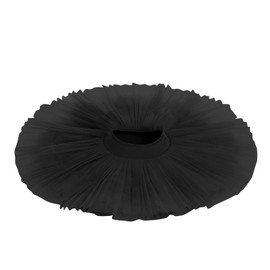 IMEKIS Women Girls Ballet Dance Tutu Pancake Skirt Ballerina Dance Performance Costume 7 Layers Tulle Skirt with Underpants Hair Clips 2-Piece Dance Clothing Set, black, S