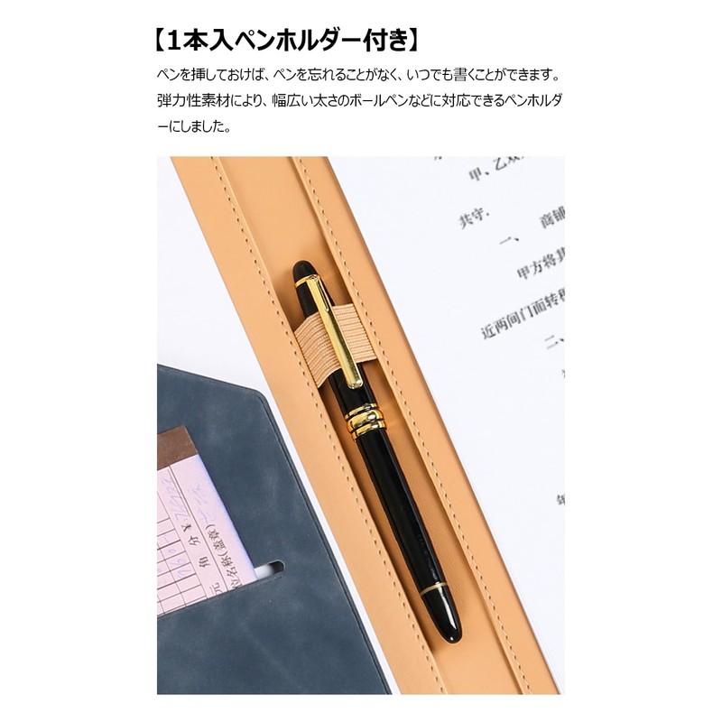 Costowns Ct-103 Bi-Fold Binder, Clipboard, A4, Clip File, Thick, Hand,