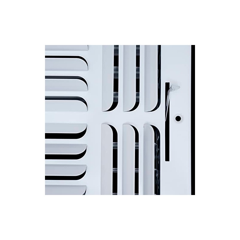 Fits 12x12 Duct Opening 4 Way Fixed Curved Blade Air