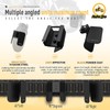 ruiru bro 4 Pack E Track Wheel Chock,E Track Wheel