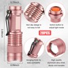 Fumete 20 Pcs LED Flashlight Torch Mini 3 Mode Tactical