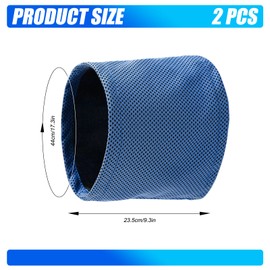 2 Stück Kühlhalsband für Hunde,Kühl Halstuch Hund,Halstuch Hunds,Kühlende Bandana Hund im Sommer, Geeignet für Große/Kleine Hunde bei Hitze (Blau, M)