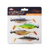 Berkley Pulse Realistic Roach Prerigged Soft Bait Shad with Jig
