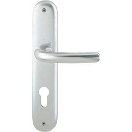 Hoppe Tokyo Aluminium Long Plate Set F1 Natural 1710/273P PZ Profile Cylinder