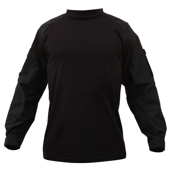Rothco Combat Shirt, Black, Large