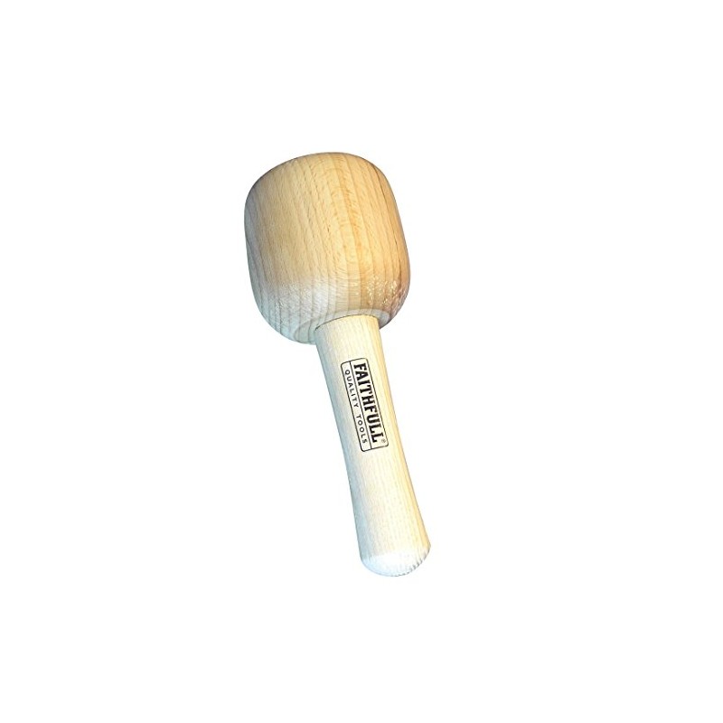 Faithfull FAICM90HD Wood Carvers Beech Mallet 90mm (3.5in) 440g (15.5oz)