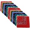 BSLINO Bandanas 24pcs 22 X 22 Inch 100% Cotton Bandana