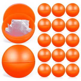 HANABASS Pack of 25 Balls, 4 cm Orange, Plastic Hollow Balls for Opening, Party Accessories, Fillable Tombola Balls, Raffle Balls for Draws and Bingo