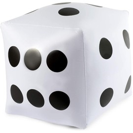 Giant Inflatable Dice with Pump, Jumbo Die Set in 3 Colors (12 Inches, 9 Pieces)