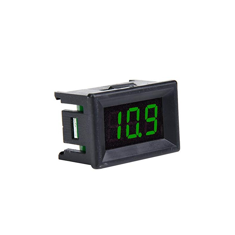 Voltímetro Digital LED, Medidor de Voltaje de Pantalla de 2,4-30