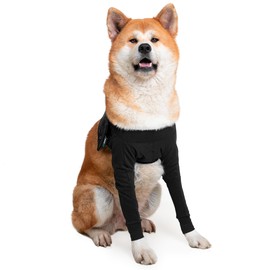 Suitical Recovery Sleeve for Dogs | Double Sleeve Front Leg Protection After Surgery | Dog Sleeve to Stop Licking | Chest Circumference 25.2”- 33.1” | Sleeve Length 13.8” | L | Double Sleeve