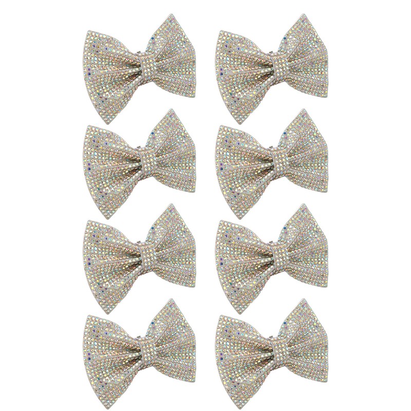 8pcs Bow Shoe Clips Detachable Bowknot Shoe Buckle Decorative Removable