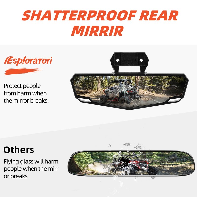 RZR PRO XP Rear View Mirror, Esploratori UTV Center Race
