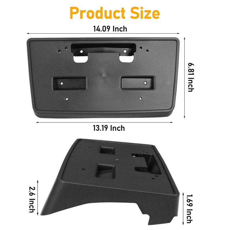 Abodvu Compatible with Chevy Silverado 1500 Front License Plate Bracket