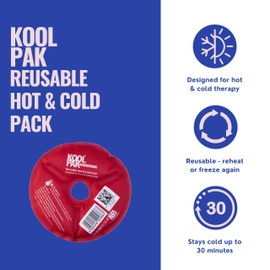 Koolpak Luxury Hot & Cold Reusable Pack Round - Dia 14.5cm