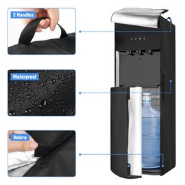 Water Dispenser Cover, Water Cooler Cover, Cover for 5 Gallon Hot, Cold and Cool Water Dispenser - 12.2x15.6x41.4 in (Only Cover)