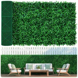 48"x120" Artificial Grass Roll Wall, UV-Anti Boxwood for Outdoor