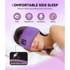 MUSICOZY - Auriculares con Diadema Bluetooth 5.4 con micrófono Integrado, Auriculares para Dormir, Auriculares para Deportes, Entrenamiento, Llamadas, Juegos, Correr, para Mujeres y Hombres
