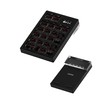 NLOFIN VIA Programmable Number Pad,USB Wired Macro Mechanical Numpad, 19-Key