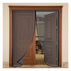 Magnetic Screen Door 130x240cm,Anti Mosquito Mesh Fly Curtain Top-to-Bottom Seal Automatically for Balcony Sliding Living Room Children's Room
