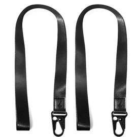 HEZEN Cool Lanyard for Keys, Neck Strap Keychain for Women, Lanyard Logo for Men, ID Lanyard (Black, 2 Pieces), Black 2 pieces.