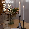 AFINETH Flameless Taper Candles with Two Rmote, 9.6" Dripless Battery