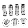 WHAMVOX 4pcs Stainless Steel Quick Connect Air Hose Fittings Durable