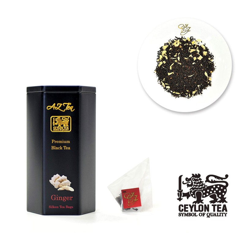Premium Ginger Tea (20 Bags of Triangle Tea) / Premium