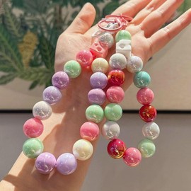 ANCADN 16mm Acrylic Beads,100pcs Chunk Bubblegum Beads,Beads for Pens,Shine Disco Ball Beads,Jumbo Plastic Beads for Necklace Jewelry Bracelets DIY Crafts Making (mixcolor)