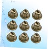 MAGICLULU 35pcs Polished Bronze Bell Handmade Craft Bells for Decorations