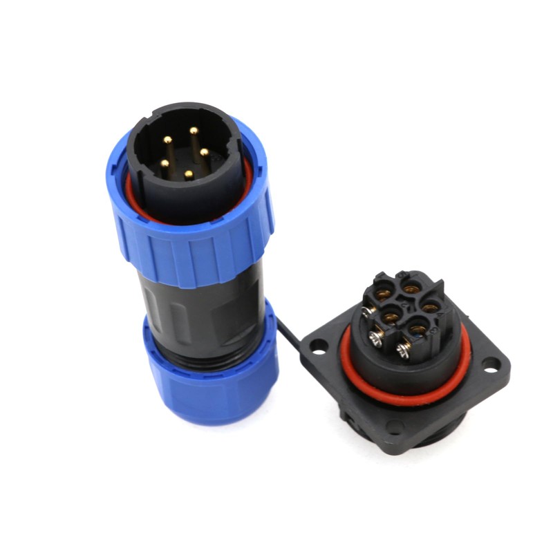 ZBLZGP TY20 5 Pin Waterproof Male Female Connector Cable Plug