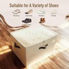 TOOCA BEAR Shoe Organizer for Closet, Foldable Shoe Storage Box