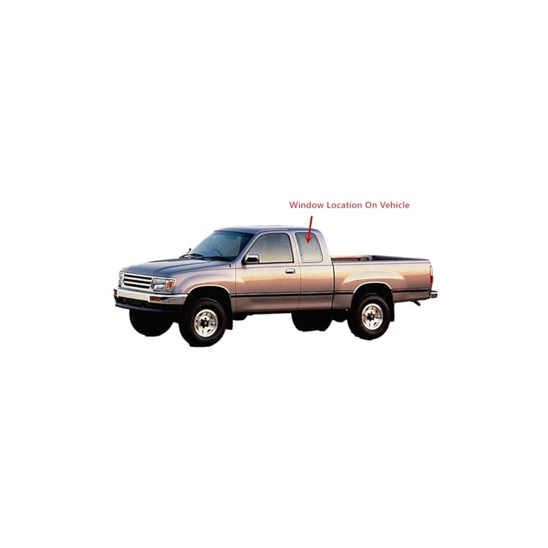 Driver Left Side Quarter Glass Quarter Window Movable Compatible with