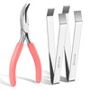 Fish Bone Tweezers Kit, Stainless Steel Fish Tweezers Tools, Professional
