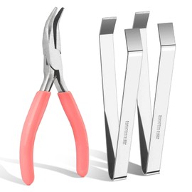 Fish Bone Tweezers Kit, Stainless Steel Fish Tweezers Tools, Professional Chef Deboning Tweezers Kitchen Fish Bone Tweezers Tools, Bone Remover for All Kind Fish(2PCS)