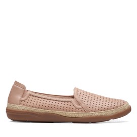 Clarks Women's Elaina Ruby Loafer, Warm Beige Leather, 8